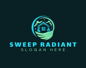 Housekeeping Cleaning Sanitation logo design