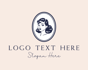 Beauty Pinup Woman Logo