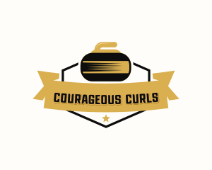 Curling Sports Tournament logo design