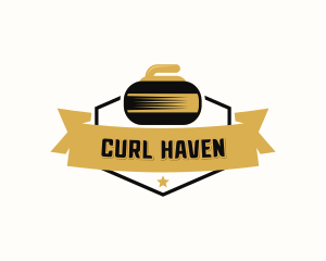 Curling Sports Tournament logo design