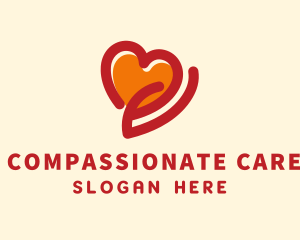 Charity Heart Hand logo design