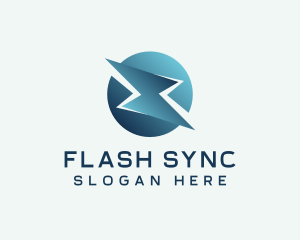 Flash Lightning Electrician  logo design