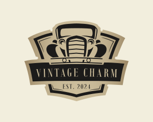 Vintage Car Transportation logo design