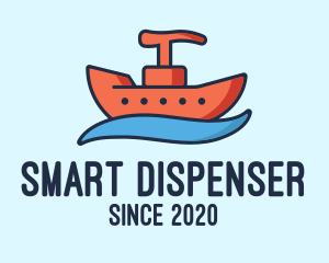 Liquid Sanitizer Boat logo design