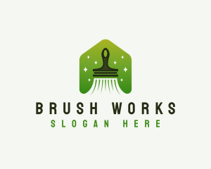 Paint Brush Remodeling logo design