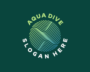 Surf Water Wave logo design