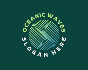 Surf Water Wave logo design