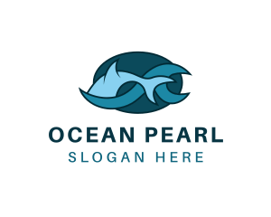 Blue Ocean Fish logo design