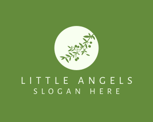 Green Olive Branch logo design