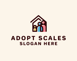 Family Adoption House logo design