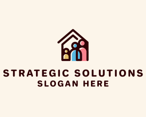 Family Adoption House logo design