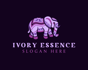 Indian Elephant Animal logo