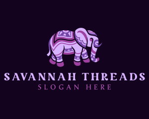 Indian Elephant Animal logo