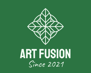 Leaves Line Art logo