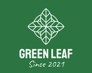 Leaves Line Art logo