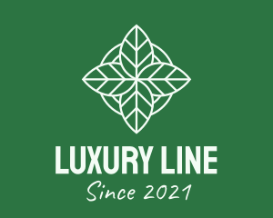 Leaves Line Art logo design