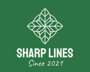 Leaves Line Art logo design