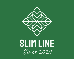 Leaves Line Art logo design