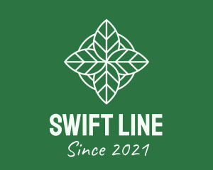 Leaves Line Art logo design