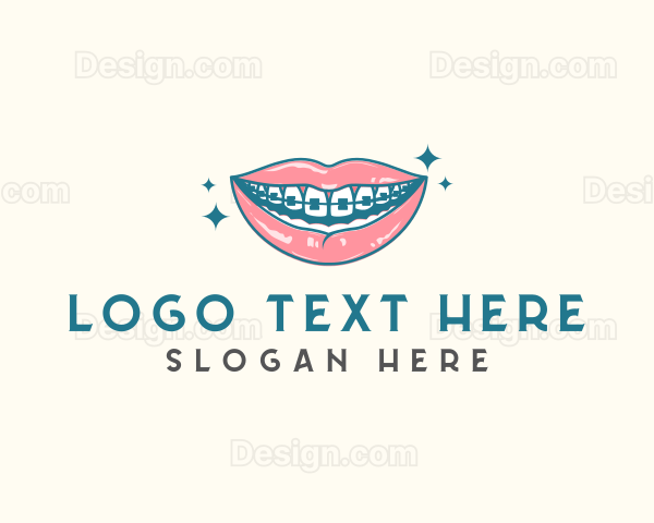 Dental Teeth Brace Logo