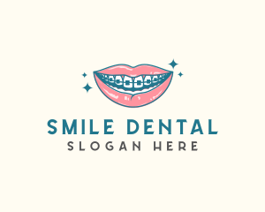 Dental Teeth Brace logo design