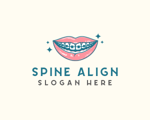 Dental Teeth Brace logo design