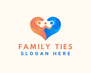 Family Heart Love logo design