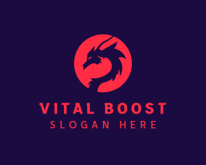 Oriental Mythical Dragon  logo