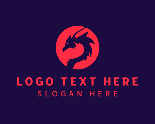 Chinese Dragon logo example 1