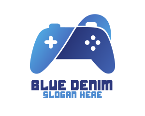 Blue Console Controller logo design