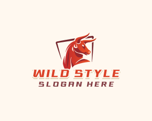 Wild Buffalo Bull logo design