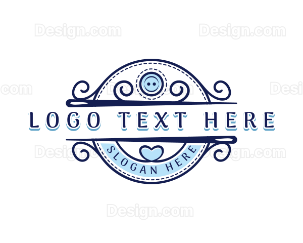 Needle Tailoring Craft Logo