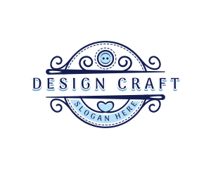 Needle Tailoring Craft  logo design