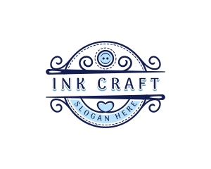 Needle Tailoring Craft  logo design