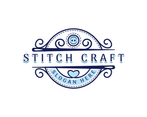 Needle Tailoring Craft  logo design