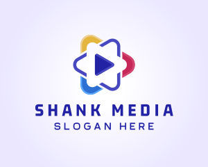 Colorful Multimedia Media Play  logo design