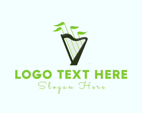 Harpist logo example 3