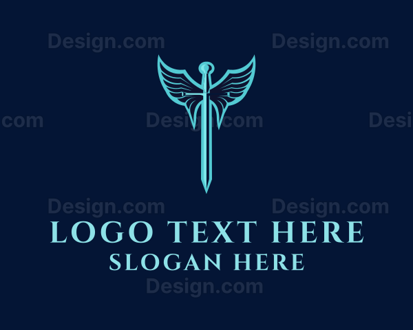 Winged Sword Warrior Logo