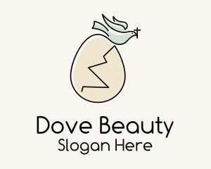 Holy Egg Dove logo design