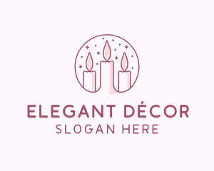 Candle Spa Decor  logo design