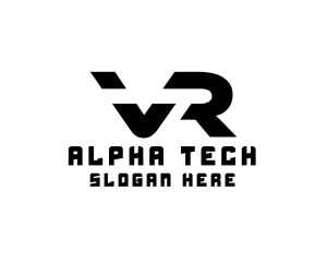 Modern Tech VR Gaming logo design