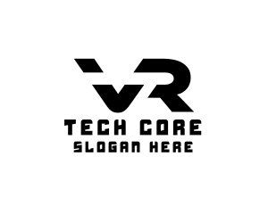 Modern Tech VR Gaming logo design