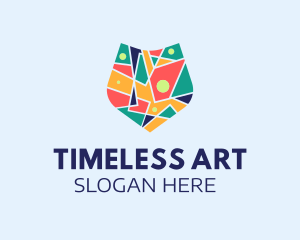 Mosaic Shield Art logo design