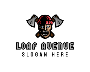 Angry Lumberjack Axe logo design