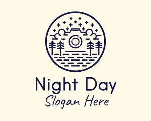 Night Forest Camera logo design