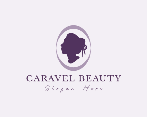 Woman Beauty Cabochon logo design