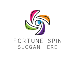 Spinning Propeller Turbine logo design