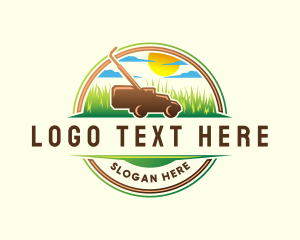 Lawn Mower Landscaping logo