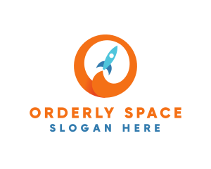 Startup Launch Rocket logo design