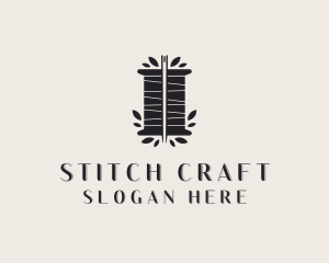 Sewing Thread Needle logo design